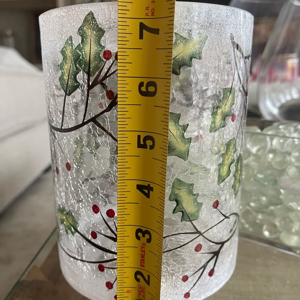 Christmas hurricane candle holder - Picture 2 of 6